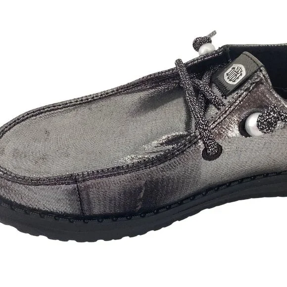 Hey Dude Womens Wendy Metallic Loafers Size 7 - Picture 6 of 8